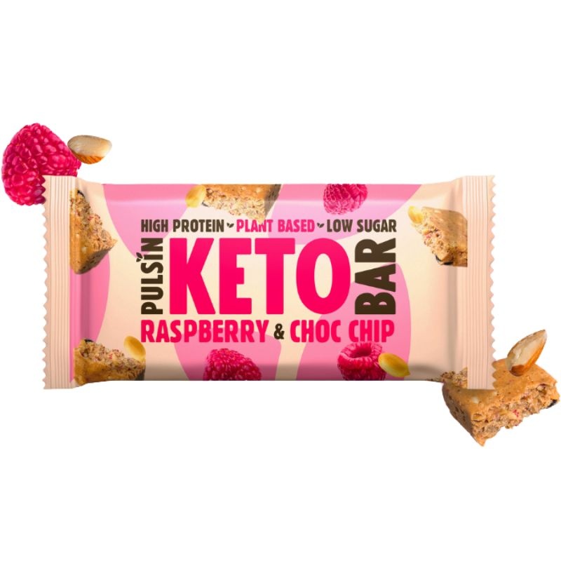 - Raspberry & Choc Chip Keto Bar (50 gr)