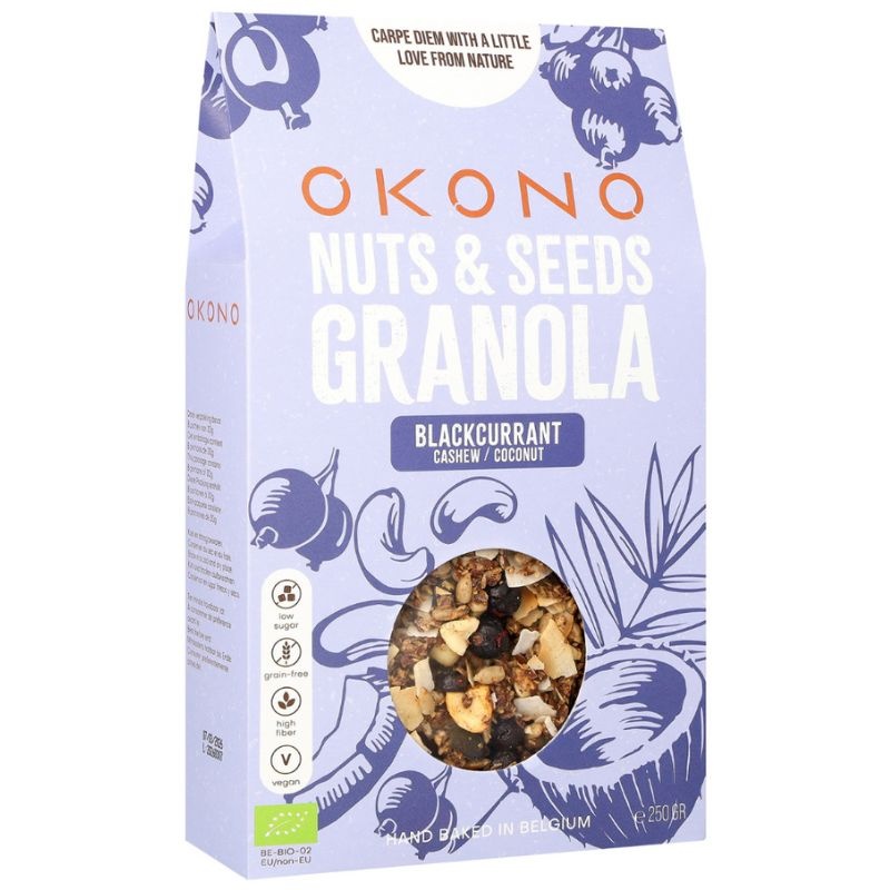 - BIO Nuts & Seeds Granola Blackcurrant (250 gr)