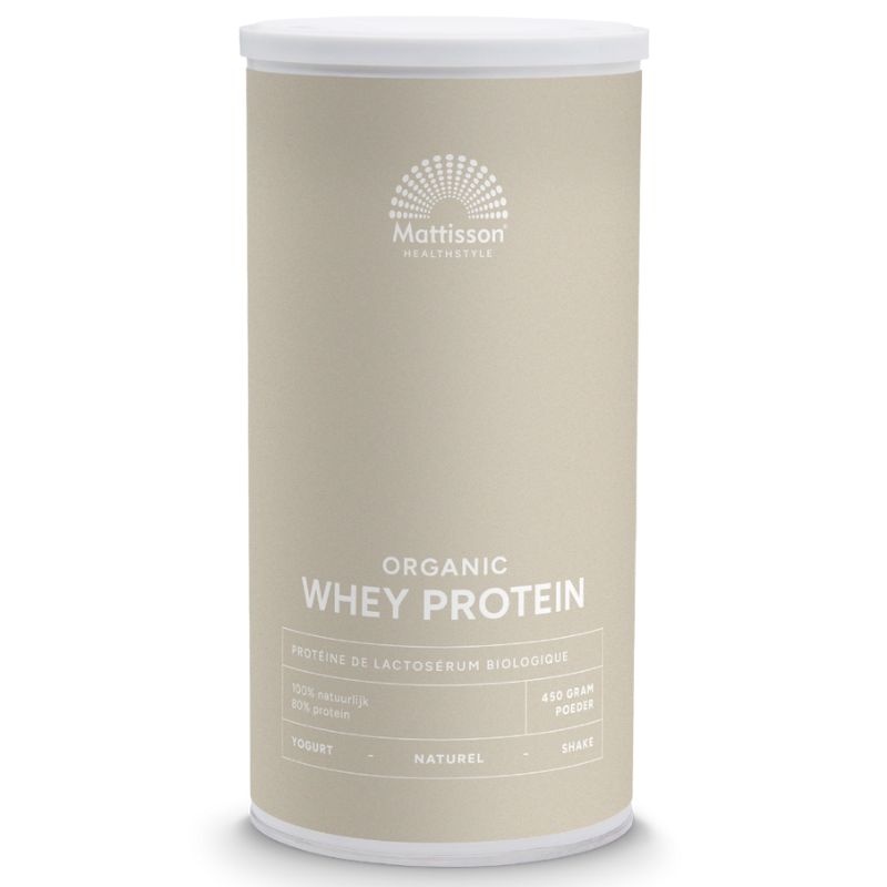 -Biologische Whey Protein Naturel Ongezoet (450 gr)