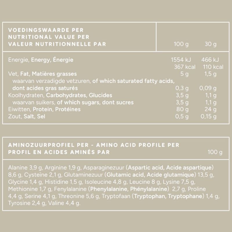 -Biologische Whey Protein Naturel Ongezoet (450 gr)