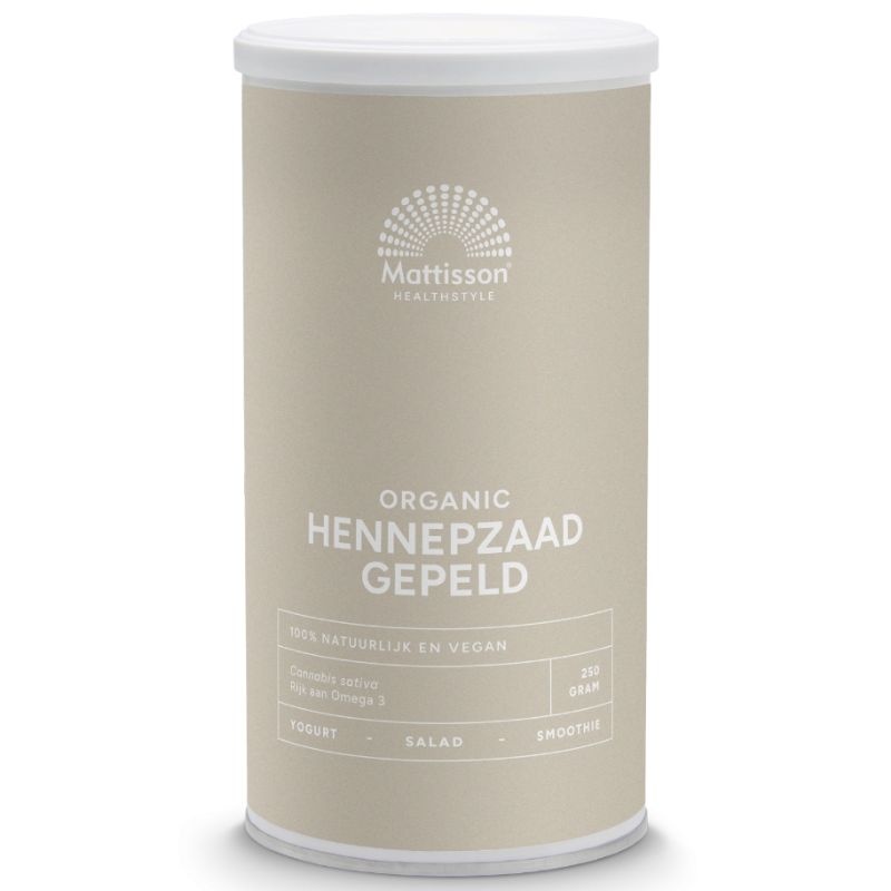 - Hennepzaad, gepeld bio (250 gr)