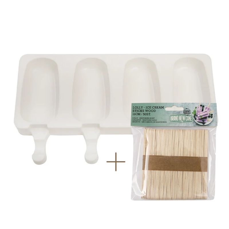 - Ijsjesmal + stokjes pakket