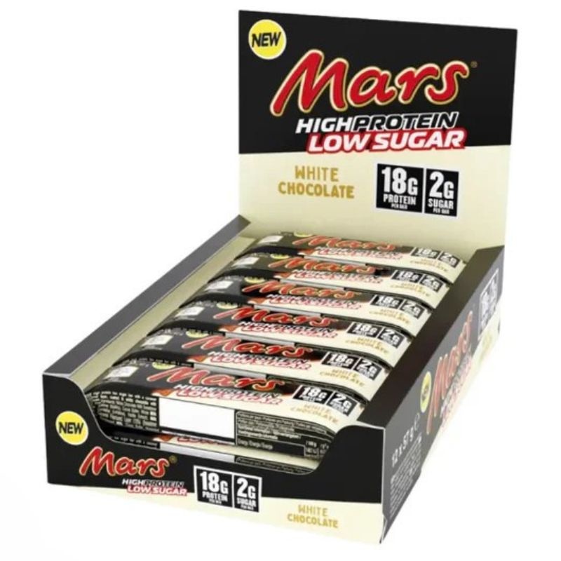 - White Choc Low Sugar High Protein Bar