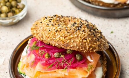 Zalm met bagel