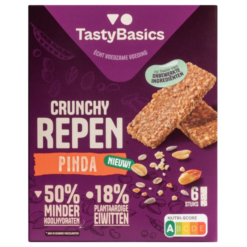 - Crunchy Pinda Repen (6 stuks) - THT 15-04-26