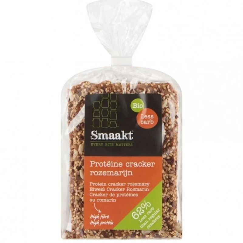 - Less Carb Bio Proteïne Crackers Rozemarijn (200 gr)