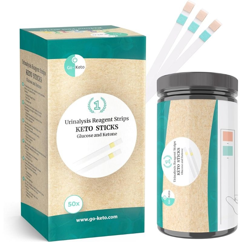 - Glucose en Ketonen Urine Teststrips (50  stuks)