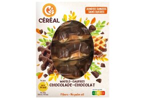 Suikervrije Zachte Chocoladewafels (150 gr) - THT 25-10-2026