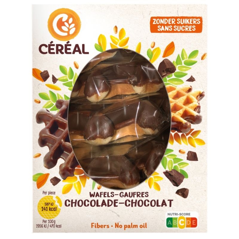 - Suikervrije Zachte Chocoladewafels (150 gr) - THT 25-10-2026