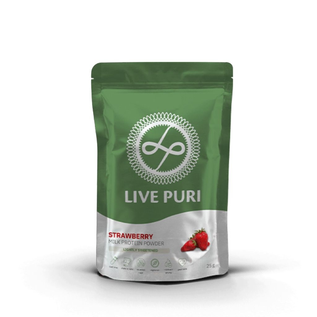 - Eiwitpoeder Aardbei Licht Gezoet