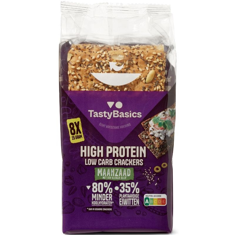 - Crackers maanzaad en olijf (8x25 gr)