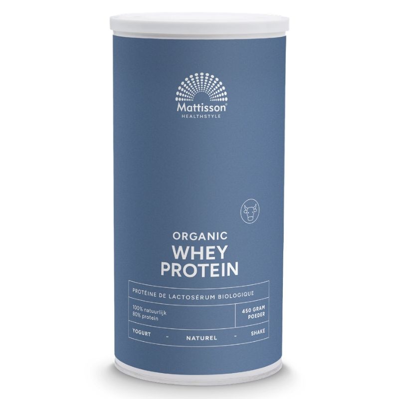 -Biologische Whey Protein Naturel Ongezoet (450 gr)