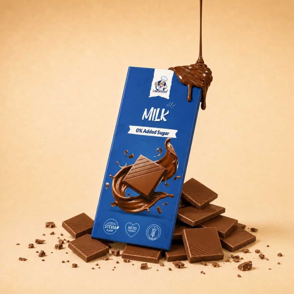 - Lower Carb Chocolade Melk (100 gr)