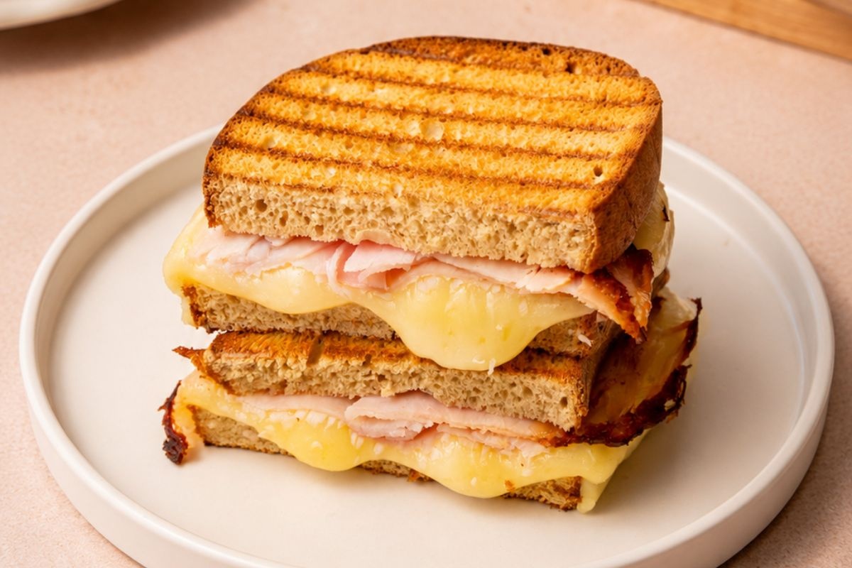 Luxe koolhydraatarme tosti uit de pan