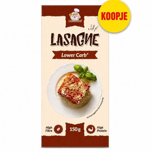 - Afwijkende maat: Lower Carb Lasagnebladen