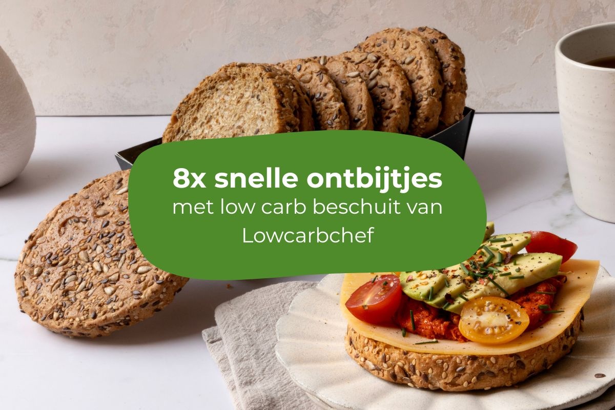 8X snelle koolhydraatarme ontbijtjes met beschuit