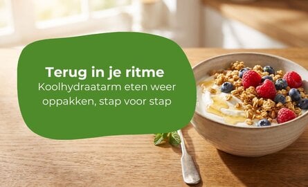 Weer beginnen met koolhydraatarm eten
