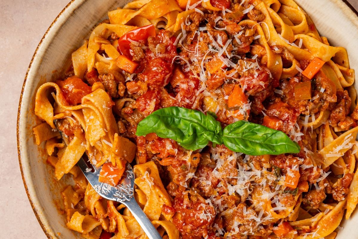 Koolhydraatarme pasta als avondmaaltijd