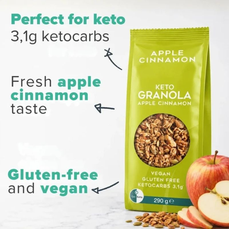 - Keto Granola Appel Kaneel (290 gr)