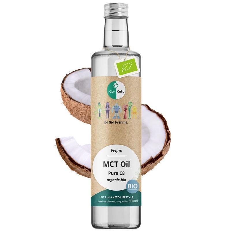 - Premium bio Kokos MCT-olie C8 (500 ml)