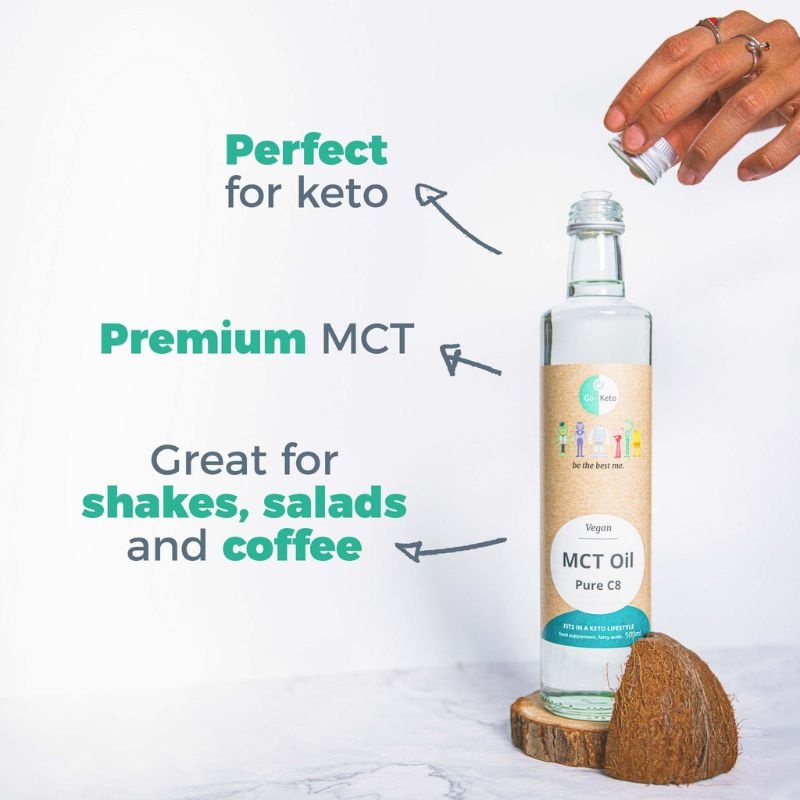 - Premium bio Kokos MCT-olie C8 (500 ml)