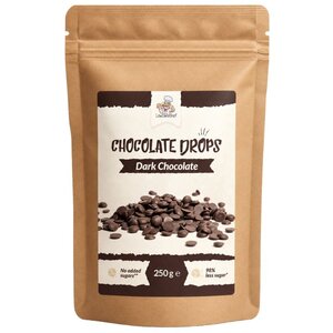 Lowcarbchef Mini Chocolade Druppels Puur (250 gr)
