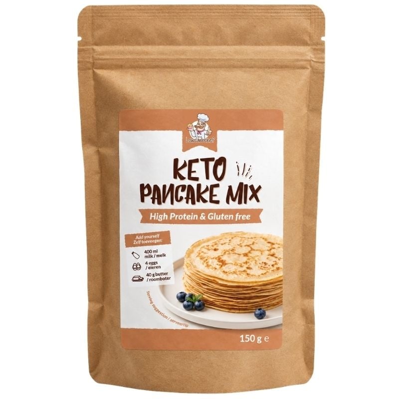 - Keto Pannenkoekenmix, glutenvrij (150 gr)