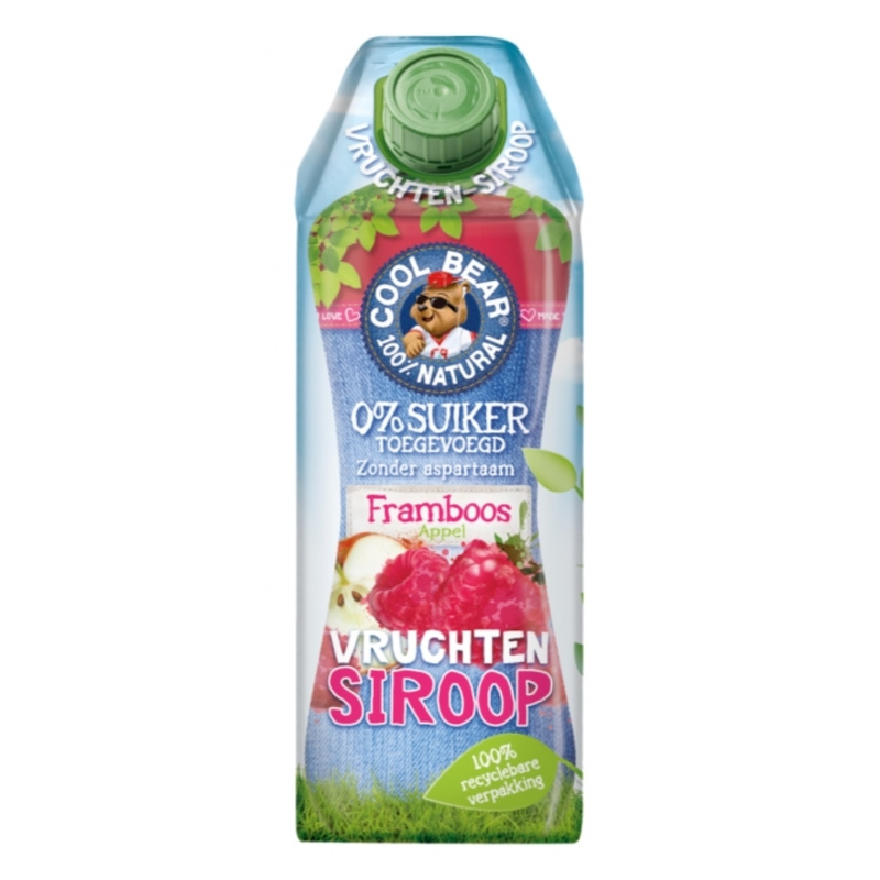 - Vruchtensiroop Framboos (750 ml)