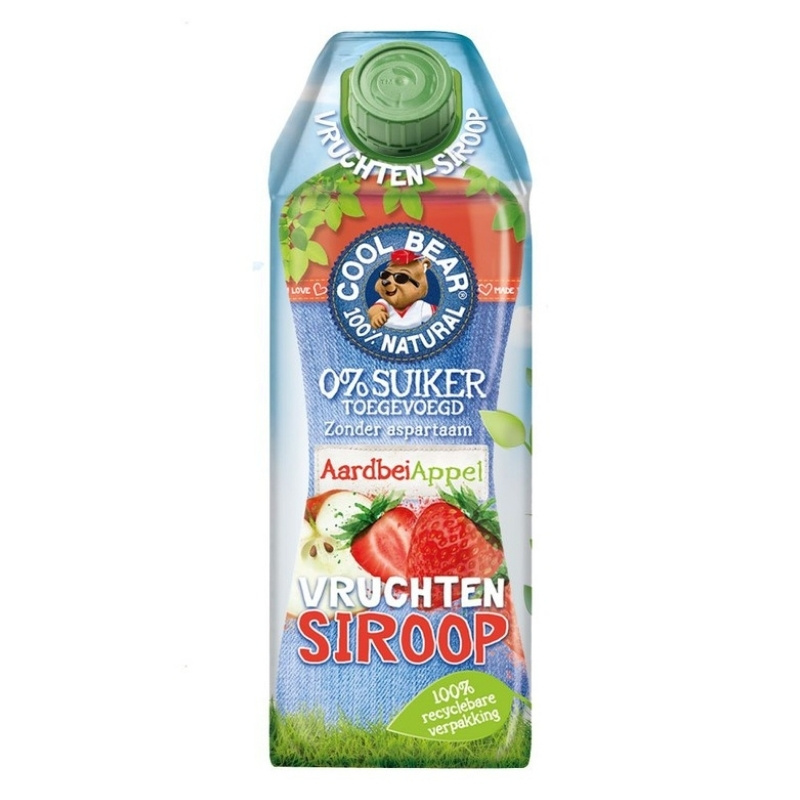 - Vruchtensiroop Aardbei (750 ml)