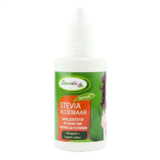 - Stevia vloeibaar druppelflesje (50 ml)