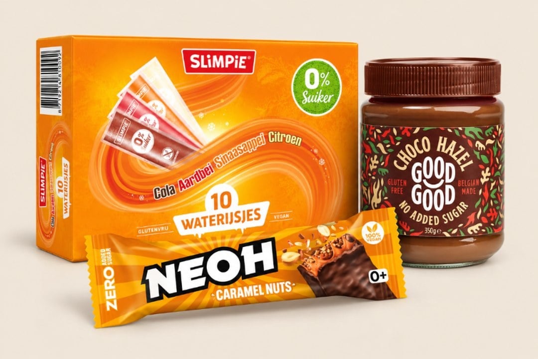 Slimpie waterijsjes, Good Good Choco Hazel en NEOH-reep