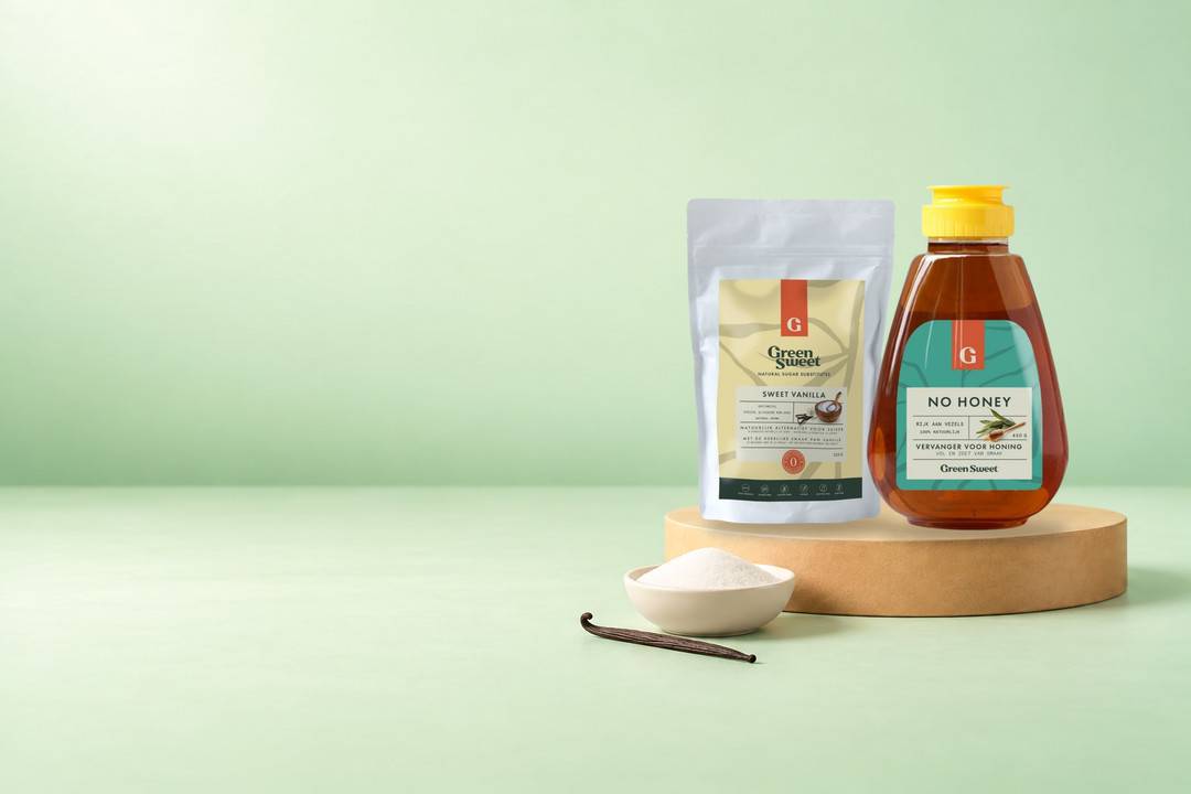 Green Sweet Vanilla & No-Honey in de aanbieding