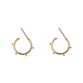 PRECIOUS DOTTED HOOPS - GOLD