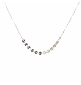 DISC NECKLACE - SILVER