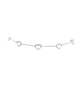 HEART CHOKER - SILVER