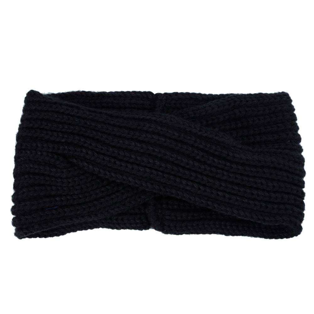 TWISTED HEADBAND - BLACK