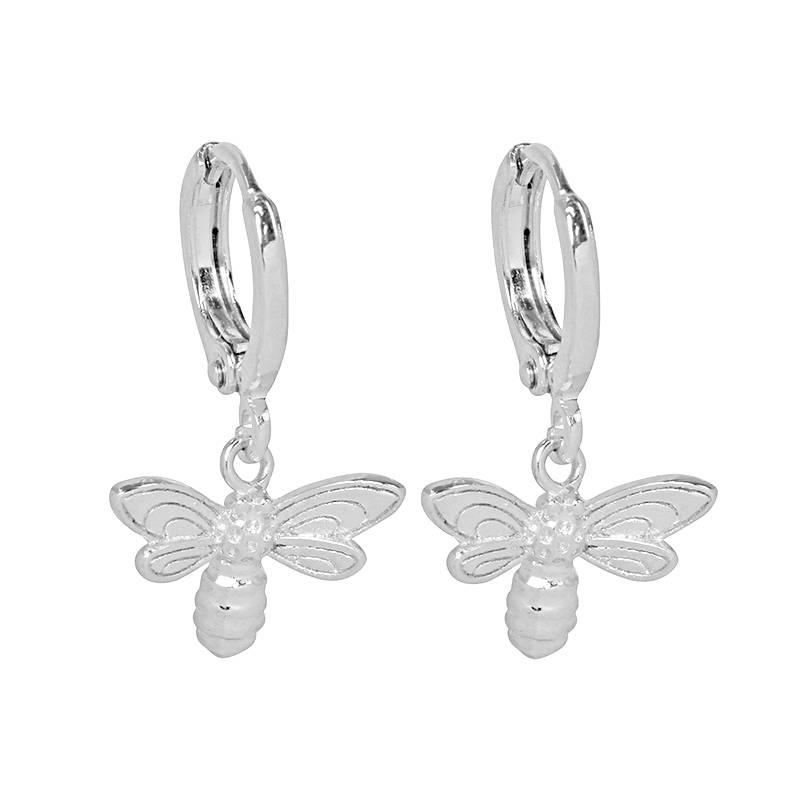 QUEEN BEE EARRINGS - SILVER