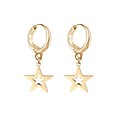 FALLING STAR HOOPS - GOLD