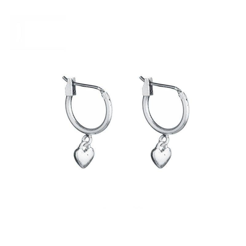 HEART HOOPS - SILVER