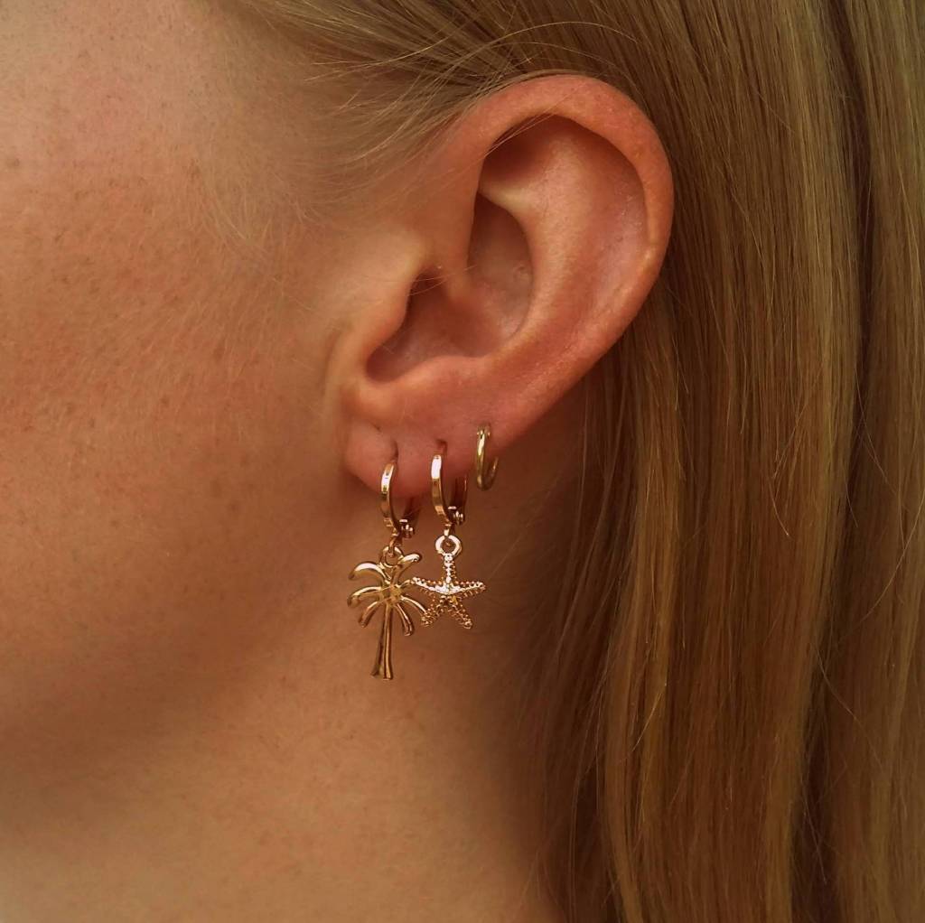 PALMTREE EARRINGS - GOLD