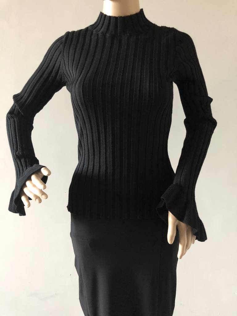 TURTLENECK TOP JACKY BLACK