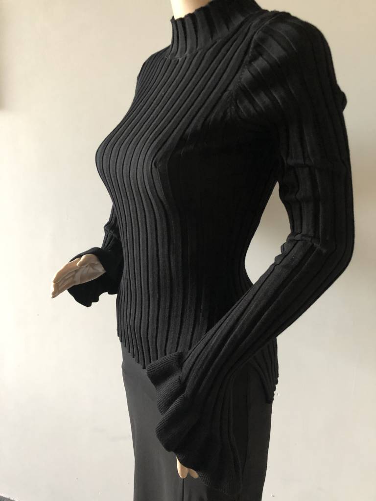 TURTLENECK TOP JACKY BLACK