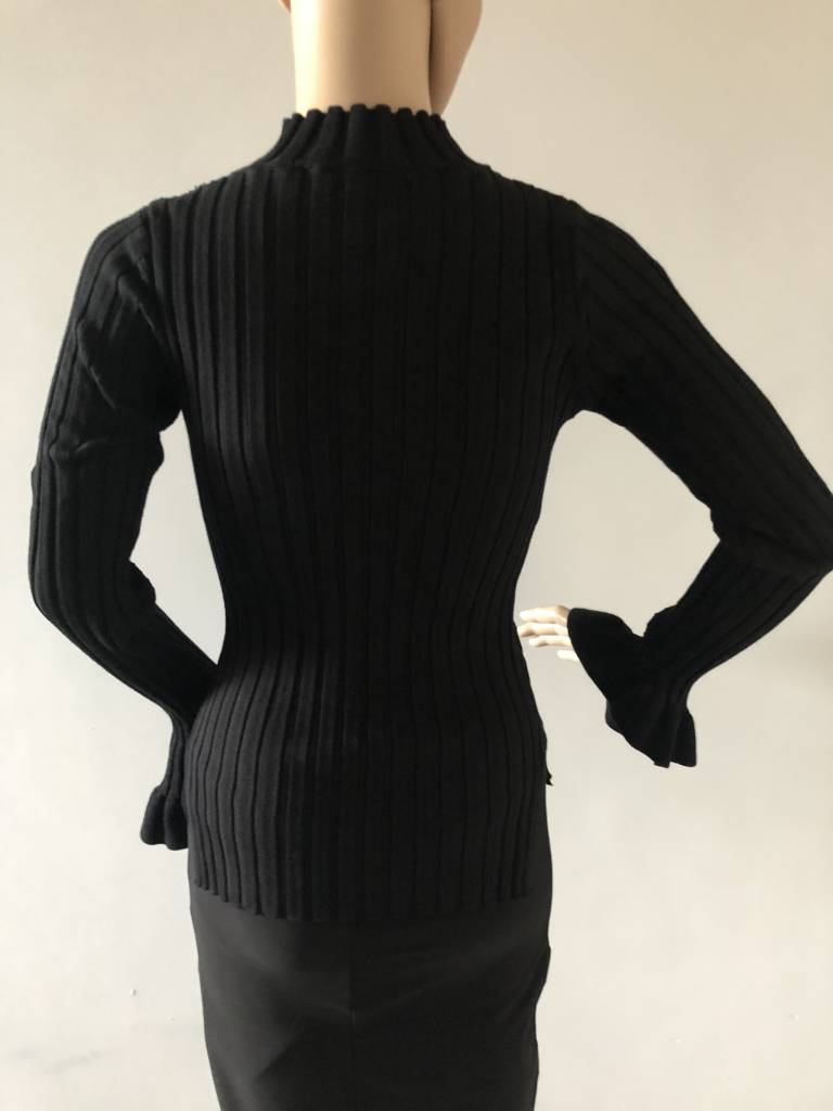 TURTLENECK TOP JACKY BLACK