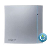 Soler & Palau S&P Silent Design 100 CZ aan/uit Badkamer/ toilet ventilator - Ø100mm (zilver)