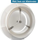 FilterFabriek Huismerk Ventilatie ventiel kunststof rond 150mm wit met klemveren en bus