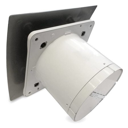 Pro-Design Badkamer/toilet ventilator - standaard - Ø125mm - zilver