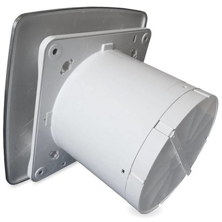 Pro-Design Badkamer/toilet ventilator - met timer & vochtsensor - Ø125mm - bold-line RVS