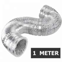 Ongeïsoleerde flexibele slang - Ø150mm - 1 meter