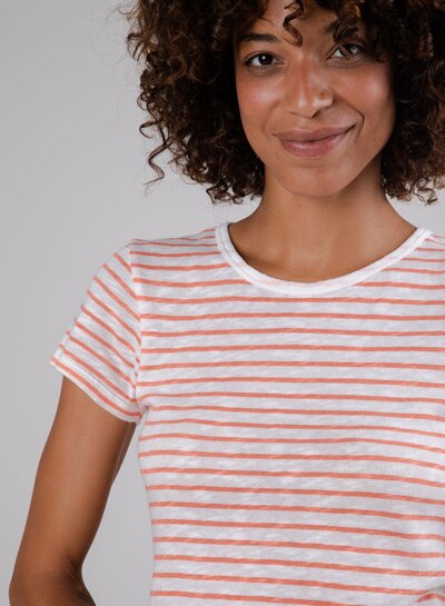 STRIPES T-Shirt I Coral