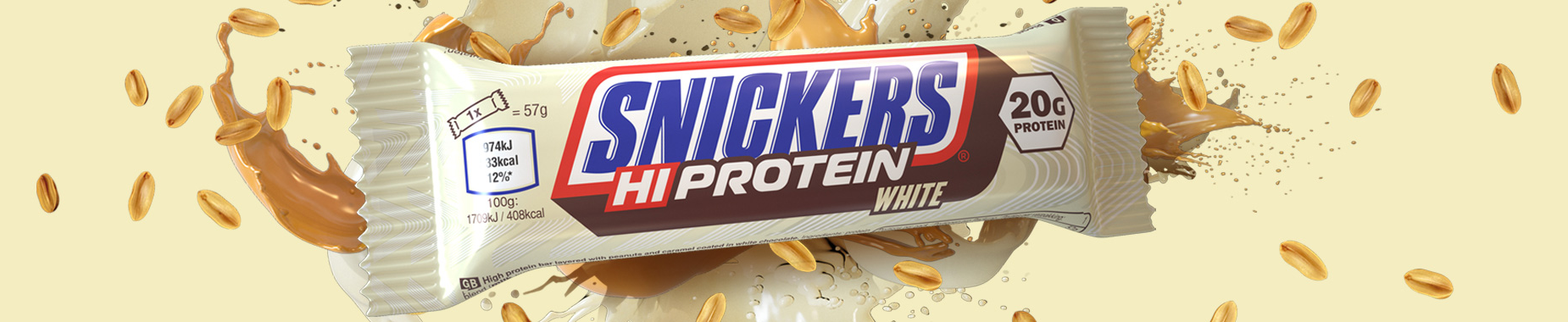 Real Nutrition Shop - Snickers Hi Protein White Chocolate